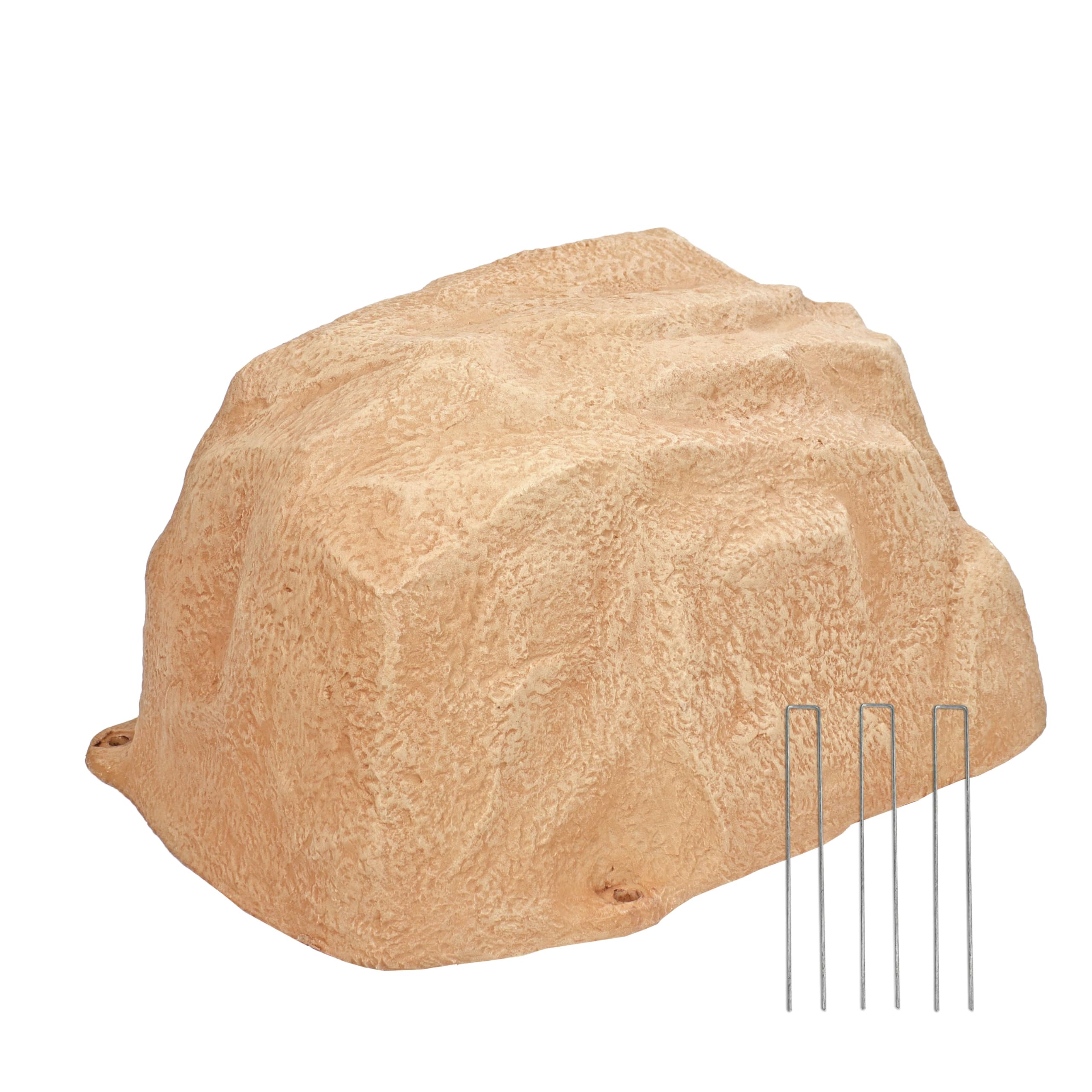 Amazon.com: Sunnydaze 14” H Polyresin Faux Landscape Rock Cover